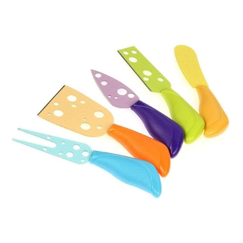 AussieSuperStore Homeware Supplies Colour Blocking Cheese Serving Set Colour Blocking Cheese Serving Set | Kitchen Gadgets Utensils CBCHEESCUTTER